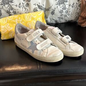 Golden Goose Kids White and BlueGray Sneakers